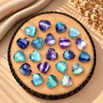 Rainbow Fluorite Heart Faceted 10mm Loose Gemstone