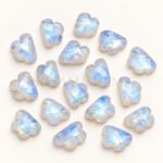 Rainbow Moonstone Cloud Shape Carved Loose Gemstone 12mm
