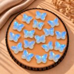 Rainbow Moonstone Hand Carved Butterfly Gemstone 13mm