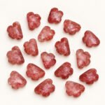 Red Strawberry Quartz Cloud Shape Carved Loose Gemstone 12mm