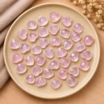 Rose Quartz Heart Faceted 10mm Loose Gemstone
