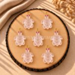 Rose Quartz Turtle Carved 18mm Gemstone Pendant