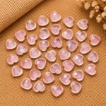 Rose Quartz Heart Faceted 10mm Loose Gemstone