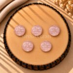 Rose Quartz Full Moon Face Carved Loose Gemstone 15mm