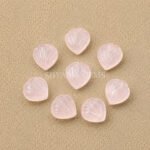 Rose Quartz Carved Shell Gemstone 12mm