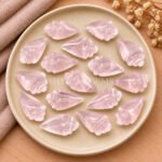 Rose Quartz Conch Shell Carved Gemstone 18×10mm
