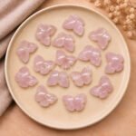 Rose Quartz Hand Carved Butterfly Gemstone 13mm