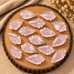 Rose Quartz Conch Shell Carved Gemstone 18×10mm