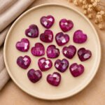Ruby Corundum Heart Faceted 10mm Loose Gemstone
