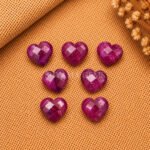 Ruby Corundum Heart Faceted 10mm Loose Gemstone