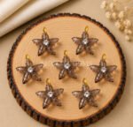 Smoky Quartz Starfish Carved 15mm Pendant