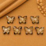 Smoky Quartz Butterfly 13mm