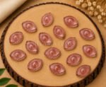 Strawberry Quartz Evil Eye Carving 12x10mm