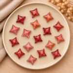 Strawberry Quartz Carved Ninja Star Loose Gemstone 15mm