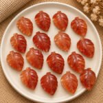 Sunstone Leaf Carved Gemstone 14x10mm