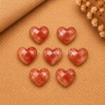 Sunstone Heart Faceted 10mm Loose Gemstone