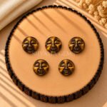 Tiger Eye Full Moon Face Carved Loose Gemstone 15mm