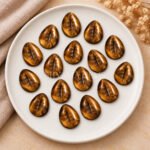 Tiger Eye Cowrie Shell Carved Loose Gemstone 20×15mm