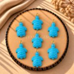 Turquoise Turtle Carved 18mm Gemstone Pendant