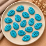 Turquoise Cowrie Shell Carved Loose Gemstone 20×15mm