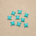 Turquoise Carved Ninja Star Loose Gemstone 15mm