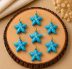 Turquoise Starfish Carved 15mm Pendant