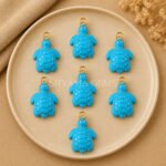 Turquoise Turtle Carved 18mm Gemstone Pendant