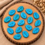 Turquoise Cowrie Shell Carved Loose Gemstone 20×15mm