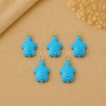Turquoise Turtle Carved 18mm Gemstone Pendant