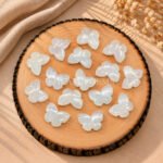 White Moonstone Hand Carved Butterfly Gemstone 13mm