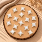 White Moonstone Carved Ninja Star Loose Gemstone 15mm