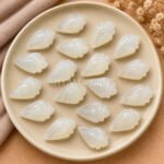 White Moonstone Conch Shell Carved Gemstone 18×10mm