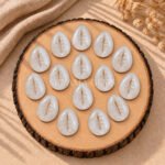 White Moonstone Cowrie Shell Carved Loose Gemstone 20×15mm