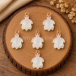 White Moonstone Turtle Carved 18mm Gemstone Pendant