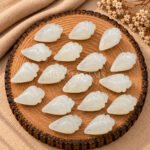 White Moonstone Conch Shell Carved Gemstone 18×10mm